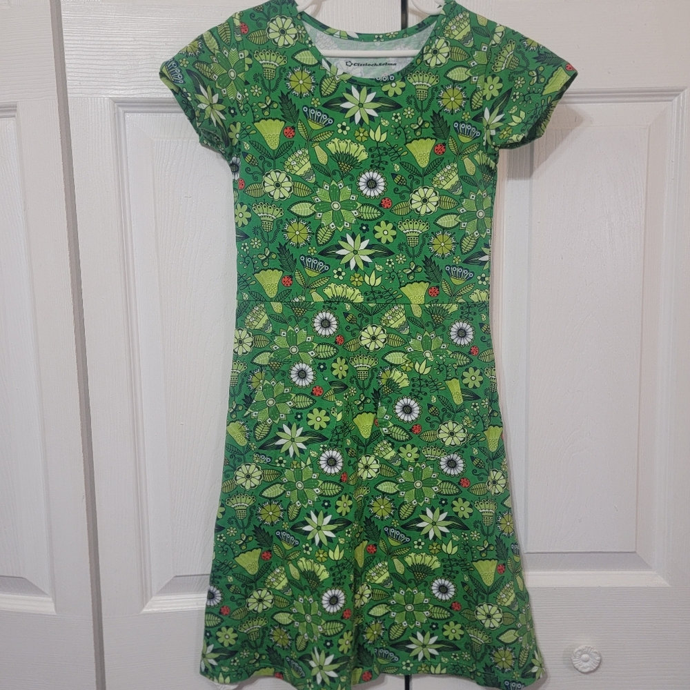 Cissi Och Selma Vibrant Green Tshirt Dress
